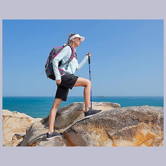 Women's Lightweight Hiking Cargo Shorts Quick Dry Athletic Shorts for Camping Tr - Picture 7 of 7